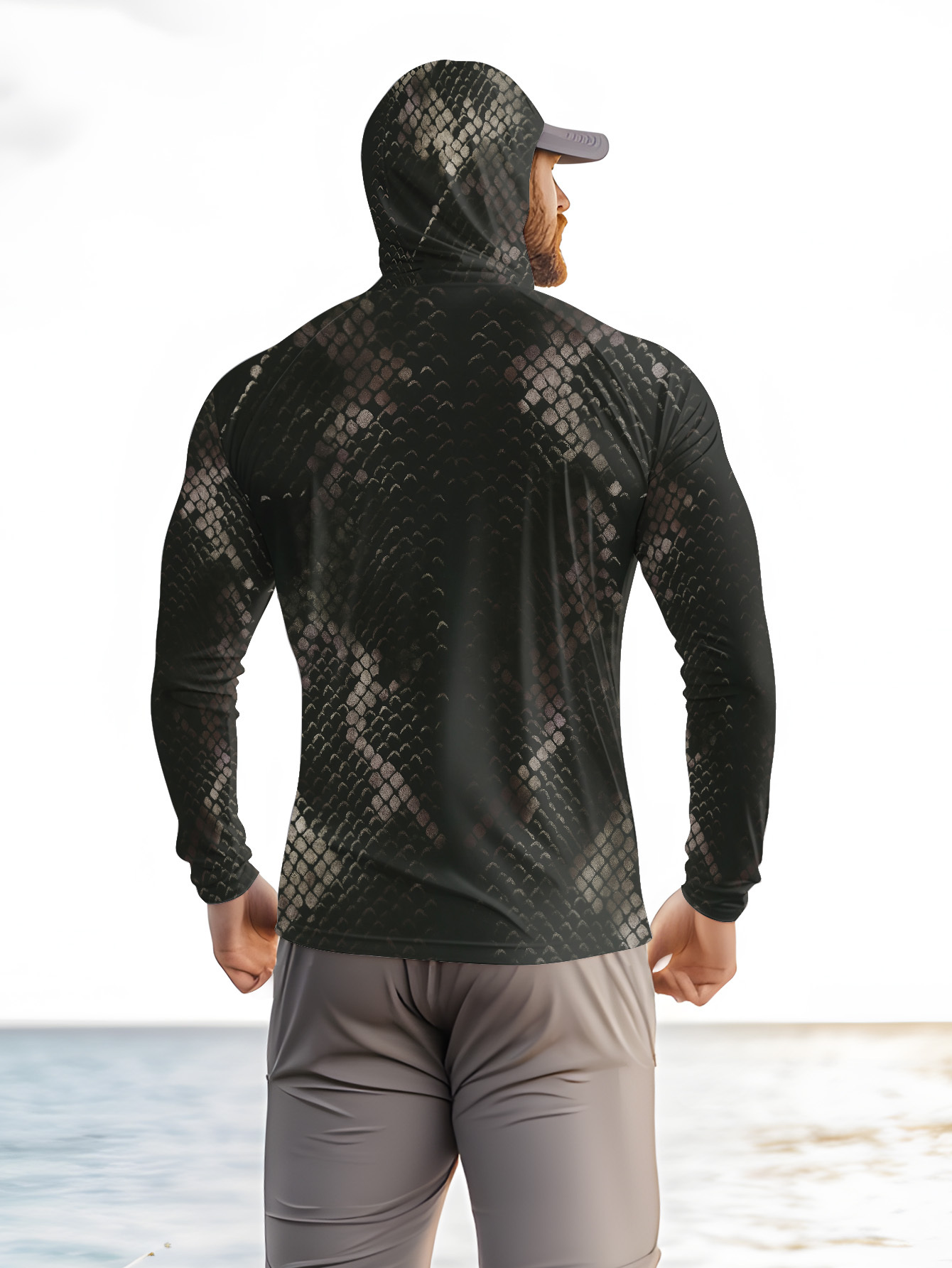 Camisa de Pesca Masculina com  - Fishing Shirt Uv Protection avaliação e preço
