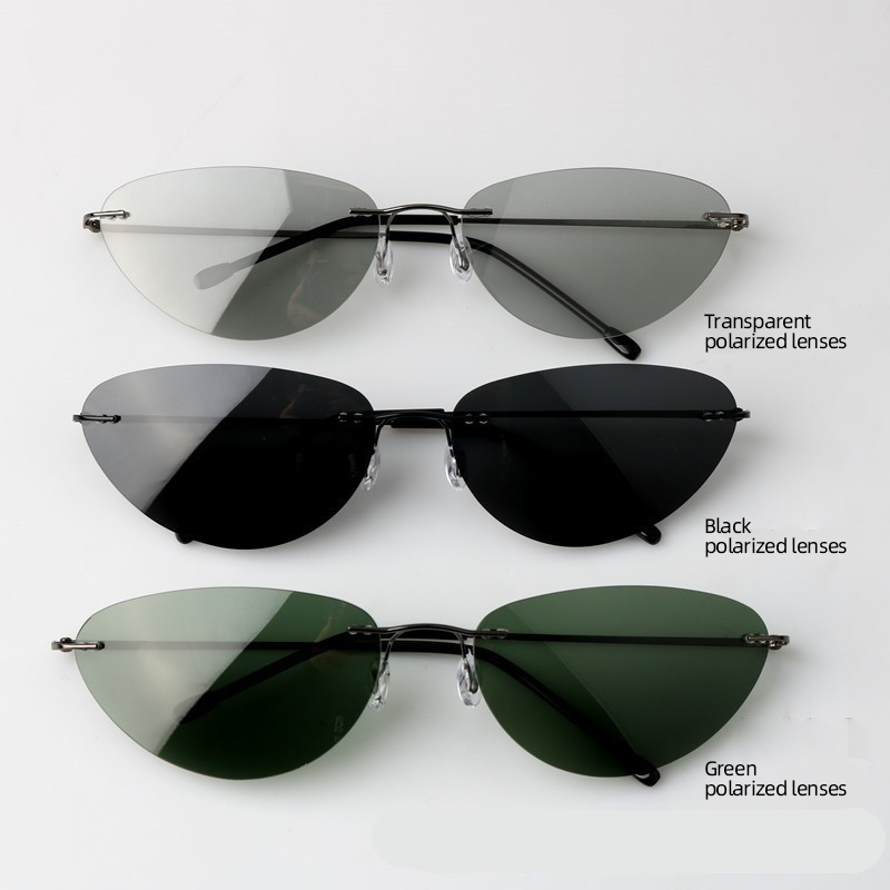 Óculos de sol sem aro da moda, - Fishing Sunglasses Polarized avaliação e preço